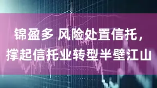锦盈多 风险处置信托，撑起信托业转型半壁江山